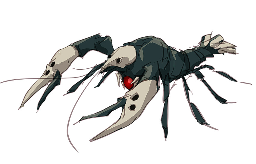 angel_(evangelion) crayfish neon_genesis_evangelion no_humans sachiel_(evangelion) simple_background tagme white_background