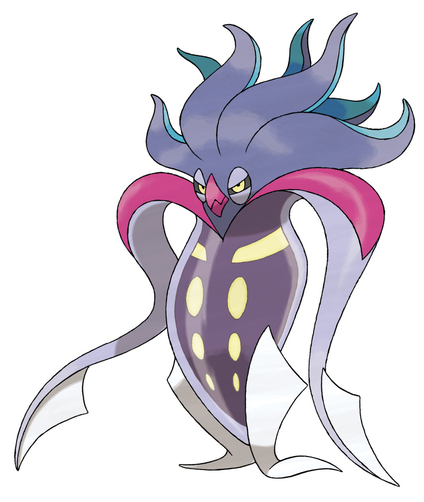 animal_focus artist_request beak black_sclera closed_mouth colored_sclera full_body gen_6_pokemon highres malamar narrowed_eyes nintendo no_humans official_art pokemon pokemon_(creature) pokemon_focus pokemon_xy solo squid tentacles third-party_source transparent_background yellow_eyes