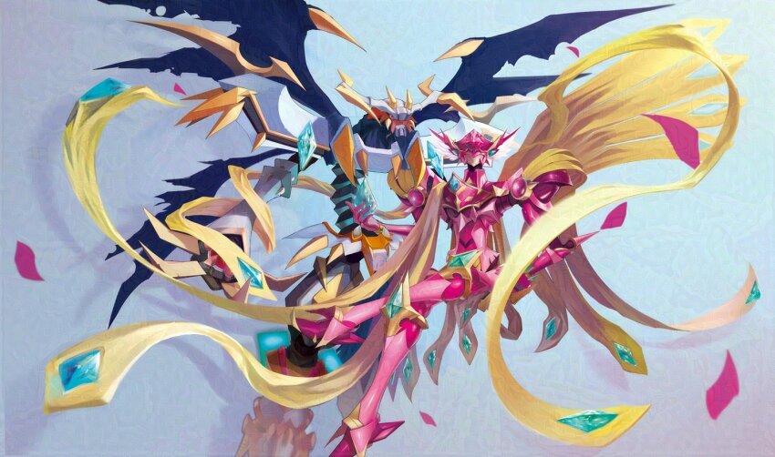 armor claws digimon digimon_(creature) dragon dynasmon dynasmon_x-antibody lordknightmon lordknightmon_x-antibody spikes wings