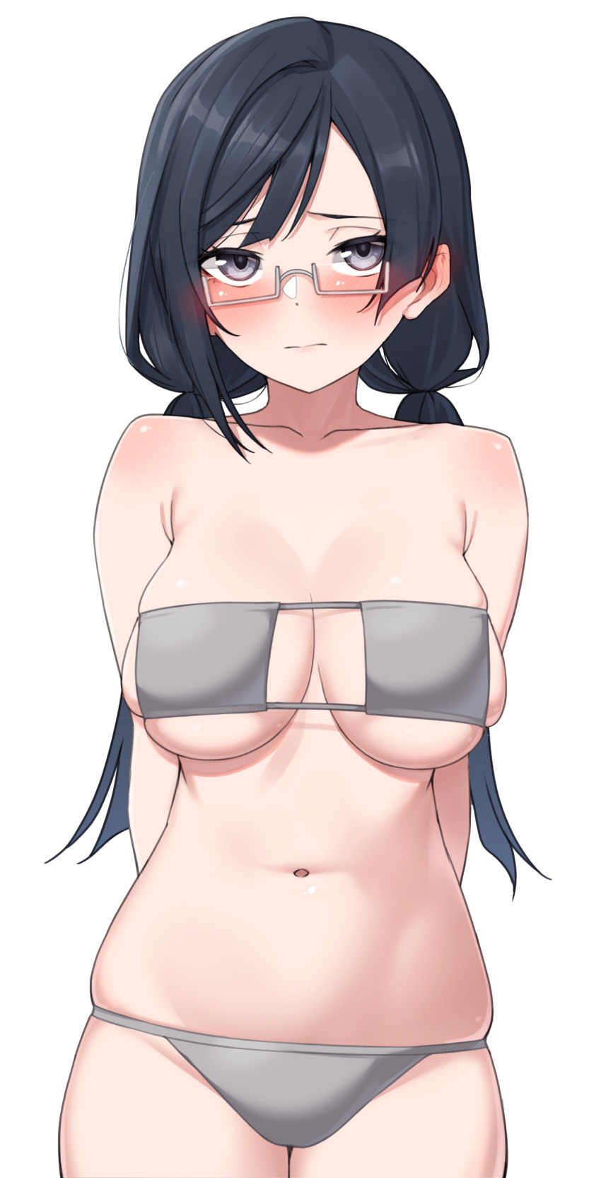 1girl absurdres bare_shoulders braid glasses highres long_hair looking_at_viewer love_live! love_live!_nijigasaki_high_school_idol_club nakagawa_nana nasuno_(nasuno42) solo twin_braids yuki_setsuna yuki_setsuna_(love_live!)