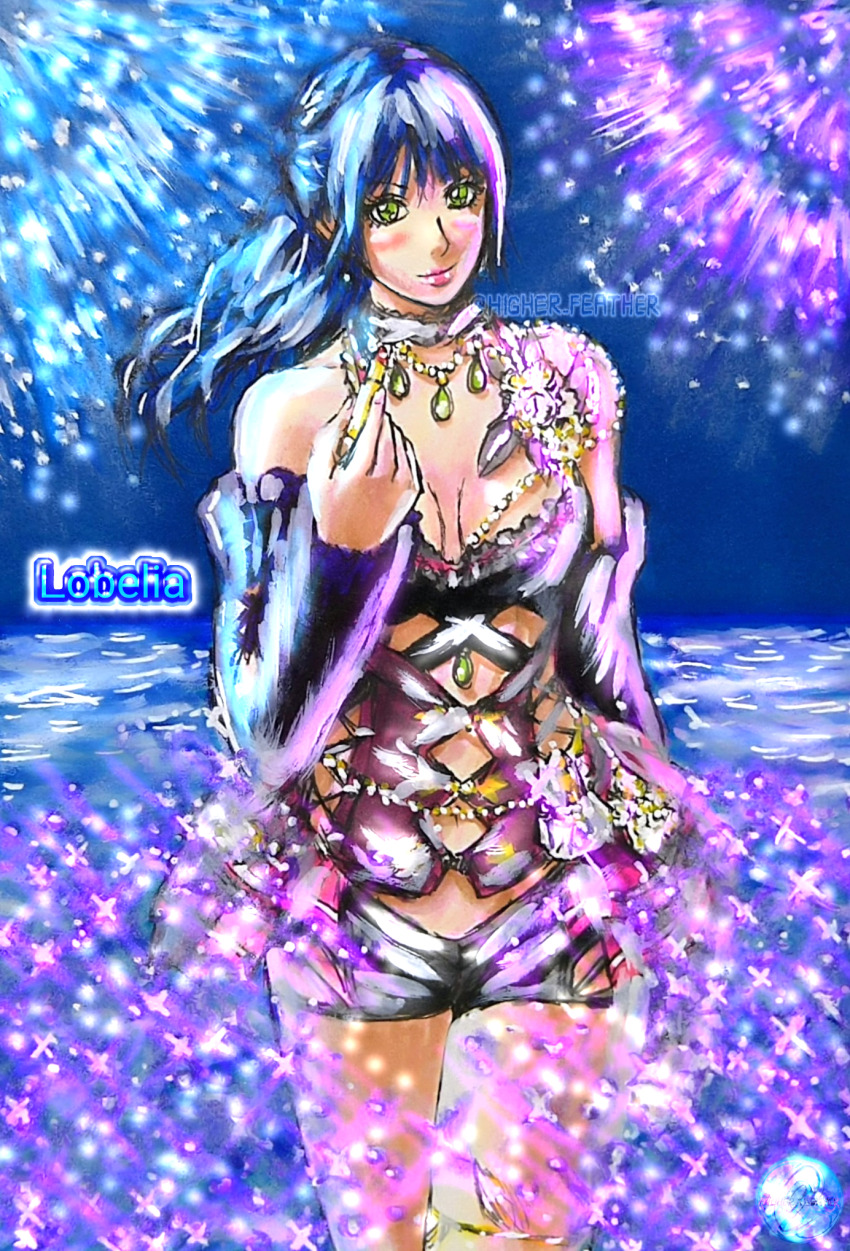 1girl breasts character_name dead_or_alive dead_or_alive_xtreme dead_or_alive_xtreme_venus_vacation highres large_breasts lobelia_(doa) solo twitter_username