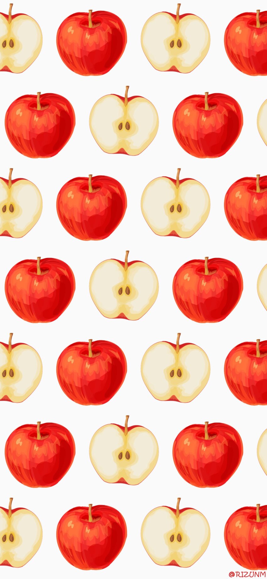 absurdres apple apple_slice food food_focus fruit highres no_humans original rizu_(rizunm) simple_background white_background