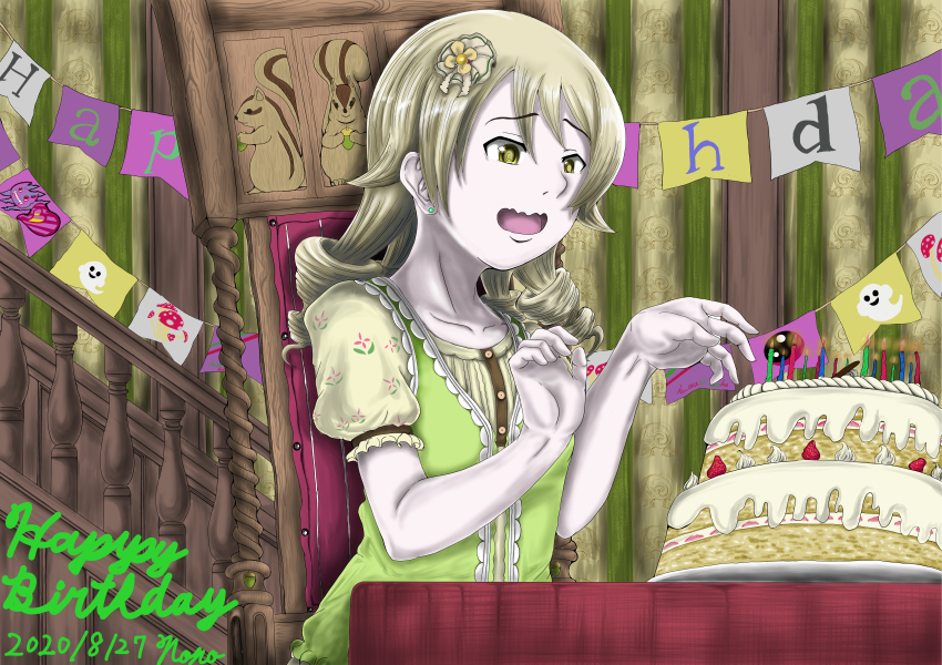 1girl absurdres fu_za(art) happy_birthday highres idolmaster idolmaster_cinderella_girls morikubo_nono tagme