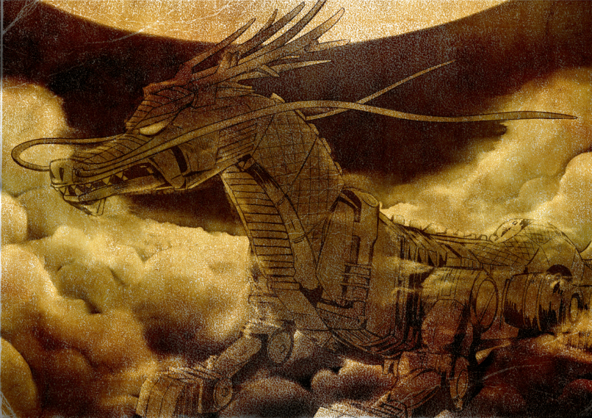 daijinryuu dragon gosei_sentai_dairanger haim_saban kawayoshi mighty_morphin_power_rangers power_rangers saban_entertainment sepia_tone serpenterra serpenterra_(mighty_morphin_power_rangers) super_sentai toei toei_company tokusatsu zord