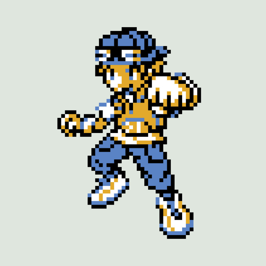 1boy atsushi_(digimon_world_3) digimon digimon_world_3 goggles goggles_on_head hat male_focus pixel_art solo