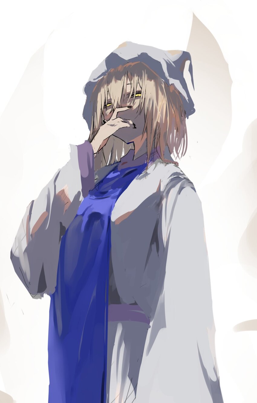 1girl blonde_hair highres pocche-ex short_hair tagme touhou yakumo_ran