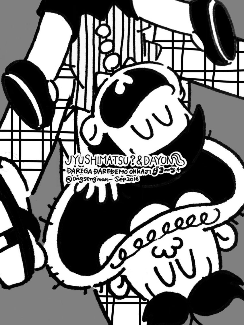 2boys buttons collared_shirt dayoon facial_mark highres male_focus matsuno_ichimatsu multiple_boys open_mouth osomatsu-kun osomatsu_(series) shirt sitting softowel twitter_username