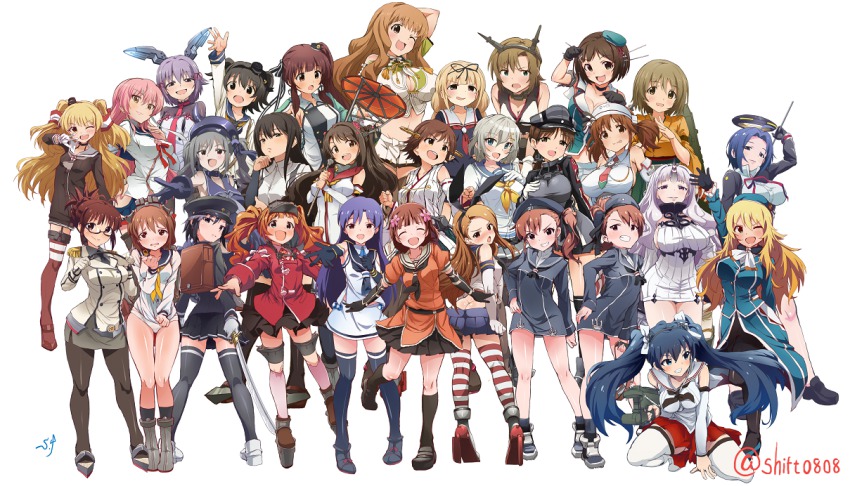 &gt;:d &gt;;d 6+girls :3 :d :p ;d abyssal_ship akagi_miria akashi_(kancolle) akashi_(kancolle)_(cosplay) akitsu_maru_(kancolle) akitsu_maru_(kancolle)_(cosplay) akitsushima_(kancolle) akitsushima_(kancolle)_(cosplay) akizuki_ritsuko amami_haruka amatsukaze_(kancolle) amatsukaze_(kancolle)_(cosplay) anastasia_(idolmaster) antenna_hair asashio_(kancolle) asashio_(kancolle)_(cosplay) ass atago_(kancolle) atago_(kancolle)_(cosplay) bandana bare_shoulders beret black_eyes black_hair black_legwear blonde_hair blue_eyes blue_hair blush boots breasts brown_eyes brown_hair choker claws cleavage cleavage_cutout clenched_hands clothes_lift clothing_cutout corset cosplay crossover destroyer_hime_(cosplay) destroyer_princess detached_sleeves dress dress_lift drill_hair elbow_gloves fang flower full_body futaba_anzu futami_ami futami_mami ganaha_hibiki garter_straps glasses gloves green_eyes hagiwara_yukiho hair_intakes hair_ornament hair_ribbon hair_tubes hairband halo hamakaze_(kancolle) hamakaze_(kancolle)_(cosplay) hand_up hat headgear hiei_(kancolle) hiei_(kancolle)_(cosplay) high_heels highleg highleg_panties hip_vent hiryuu_(kancolle) hiryuu_(kancolle)_(cosplay) honda_mio horns hoshii_miki idolmaster idolmaster_(classic) idolmaster_cinderella_girls isuzu_(kancolle) isuzu_(kancolle)_(cosplay) japanese_clothes jougasaki_mika jougasaki_rika kantai_collection kanzaki_ranko katana katori_(kancolle) katori_(kancolle)_(cosplay) kikuchi_makoto kisaragi_chihaya koshimizu_sachiko large_breasts littorio_(kancolle) littorio_(kancolle)_(cosplay) loafers long_hair looking_at_viewer looking_back maekawa_miku maya_(kancolle) maya_(kancolle)_(cosplay) mechanical_halo midriff military military_uniform mimura_kanako minase_iori mini_hat miniskirt miura_azusa moroboshi_kirari multiple_girls murakumo_(kancolle) murakumo_(kancolle)_(cosplay) mutsu_(kancolle) mutsu_(kancolle)_(cosplay) naka_(kancolle) naka_(kancolle)_(cosplay) navel necktie nitta_minami no_legwear no_panties no_pants nontraditional_miko ogata_chieri oil-paper_umbrella one_eye_closed open_mouth orange_hair panties pantyhose paw_pose peaked_cap pink_hair ponytail prinz_eugen_(kancolle) prinz_eugen_(kancolle)_(cosplay) purple_eyes purple_hair red_eyes ribbed_dress ribbon ribbon-trimmed_sleeves ribbon_trim riding_crop ryuujou_(kancolle) ryuujou_(kancolle)_(cosplay) sailor_dress samidare_(kancolle) samidare_(kancolle)_(cosplay) school_uniform seaport_hime_(cosplay) seaport_princess season_connection see-through_clothes serafuku shibuya_rin shift_(waage) shijou_takane shimakaze_(kancolle) shimakaze_(kancolle)_(cosplay) shimamura_uzuki shoes short_dress short_hair siblings side_ponytail silver_hair simple_background single_horn sisters skirt smile standing striped_clothes striped_legwear striped_thighhighs suspenders sword tada_riina takatsuki_yayoi tatsuta_(kancolle) thigh_strap thighband_pantyhose thighhighs tokitsukaze_(kancolle) tokitsukaze_(kancolle)_(cosplay) tongue tongue_out totoki_airi tress_ribbon twin_drills twins twintails two_side_up umbrella undersized_clothes underwear unryuu_(kancolle) unryuu_(kancolle)_(cosplay) v-shaped_eyebrows very_long_hair visor_cap weapon white_background white_dress white_gloves yamato_(kancolle) yukikaze_(kancolle) yuudachi_(kancolle) yuudachi_(kancolle)_(cosplay) z1_leberecht_maass_(kancolle) z1_leberecht_maass_(kancolle)_(cosplay) z3_max_schultz_(kancolle) z3_max_schultz_(kancolle)_(cosplay) zettai_ryouiki