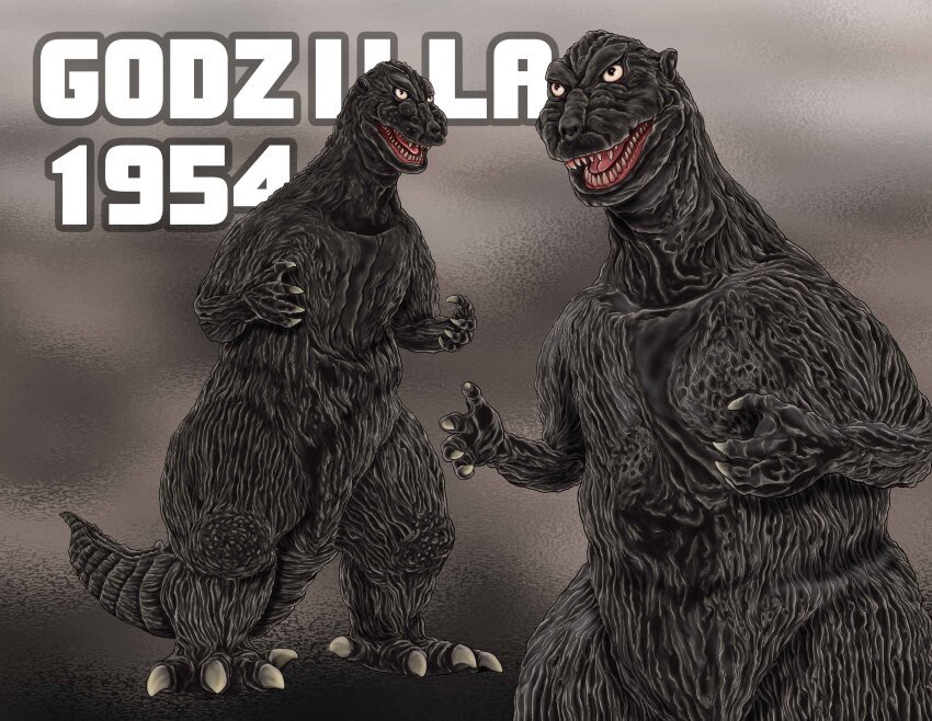 absurdres character_name dinosaur godzilla godzilla_(1954) godzilla_(series) highres kaiju monster open_mouth satoru33 sharp_teeth teeth toho tongue