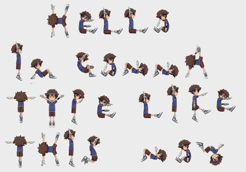 alphabet digimon expressionless goggles goggles_on_head highres short_hair simple_background star_(symbol) white_background yagami_taichi