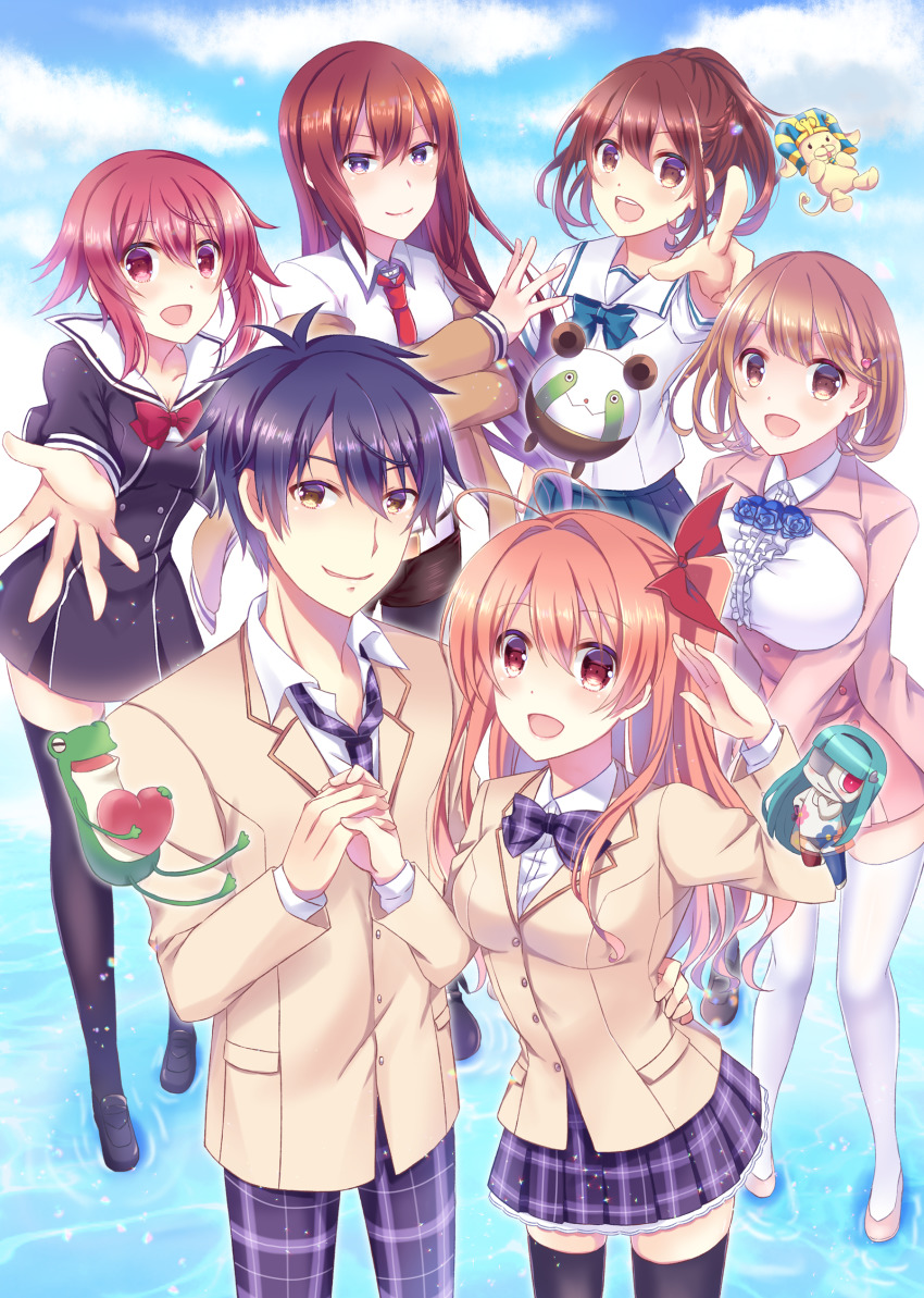 absurdres brown_hair chaos;child chaos;head fink_(robotics;notes) gero_kaerun highres long_hair makise_kurisu narusawa_ryouka nishijou_myu nishijou_takumi occultic;nine onoe_serika robotics;notes sakihata_rimi senomiya_akiho steins;gate tagme upa_(steins;gate) zonko_(occultic;nine)