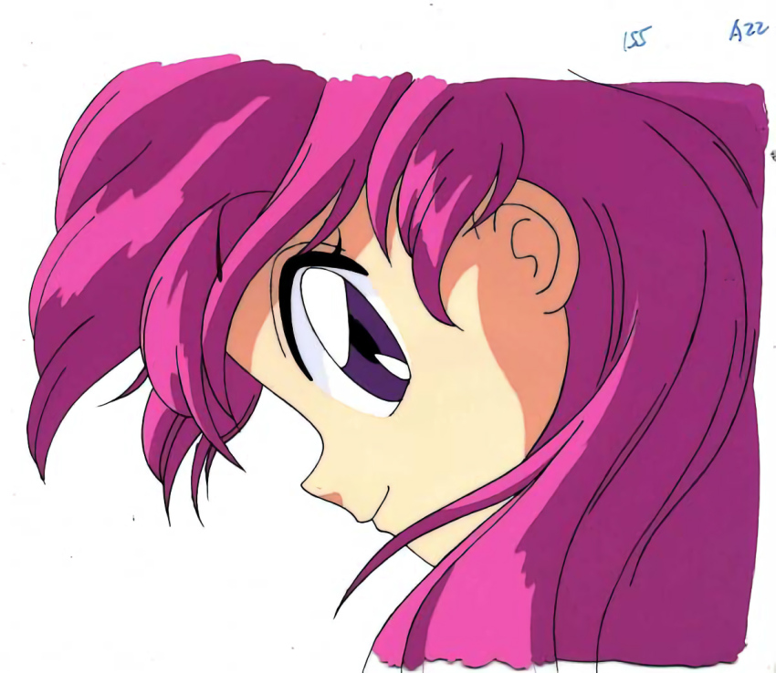 1990s_(style) akazukin_chacha head marin_(marine-sky-earth) pink_hair retro_artstyle tagme