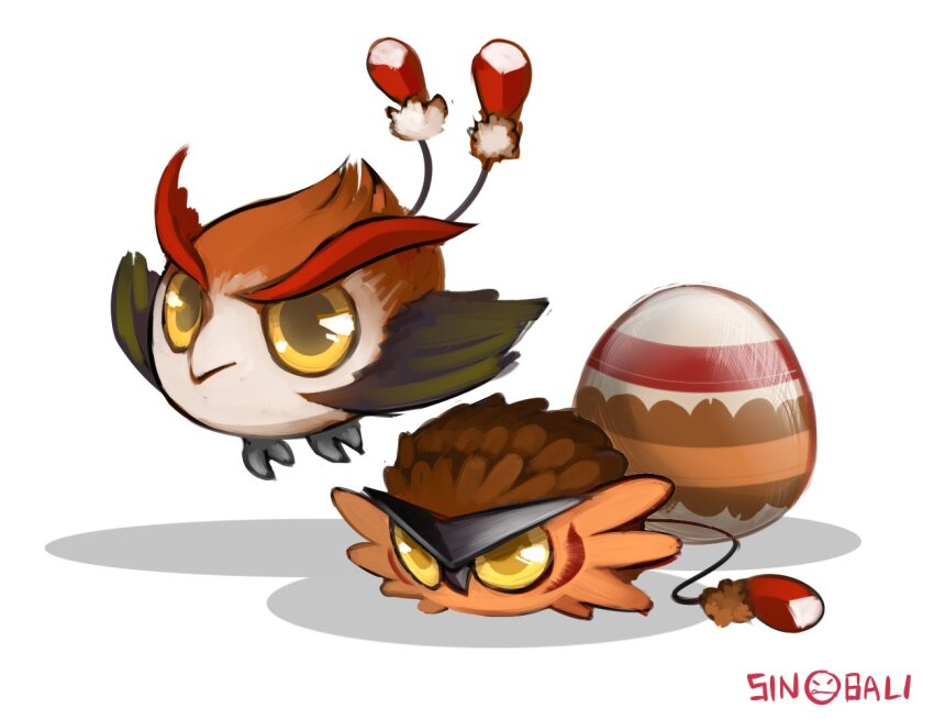 claws digimon digimon_(creature) digitama egg pinamon puwamon shadow wings yellow_eyes