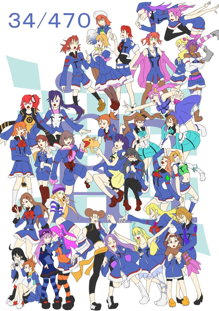 6+girls aiba_ami amano_nene_(digimon_xros_wars) blonde_hair date_makiko digimon digimon_adventure_02 digimon_frontier digimon_savers digimon_story:_cyber_sleuth digimon_tamers digimon_universe:_appli_monsters digimon_world_-next_0rder- digimon_xros_wars digimon_xros_wars:_toki_wo_kakeru_shounen_hunter-tachi digitama egg emilie_de_rochefort fei_wong_tomoe_ignacio fujieda_yoshino full_body glasses gotojuki_mari highres hinomoto_akari hug inoue_miyako kagura_yuma kamishiro_yuuko karan_eri katou_juri lee_shaochung long_hair luche makino_ruki mishima_erika mochizuki_meiko multiple_girls oofuchi_himari orimoto_izumi puppet rindou_akiho sayo_(digimon) scarf shiki_(digimon_world_-next_0rder-) shiramine_nokia short_hair skirt smile suzaki_airu tachikawa_mimi takenouchi_sora tekken yagami_hikari