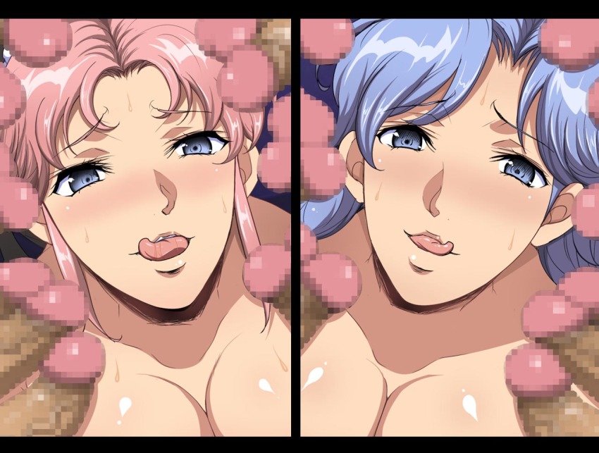 2girls breasts censored chiro_(youkai_tamanokoshi) dragon_quest dragon_quest_dai_no_daibouken group_sex maam mosaic_censoring multiple_girls penis priest_(dq3)