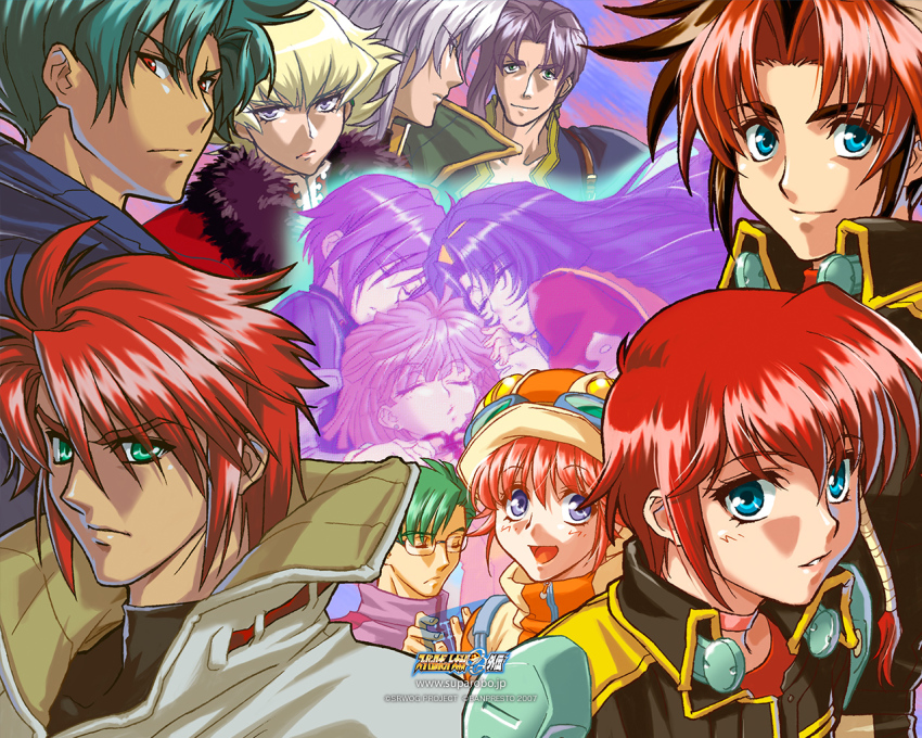 6+boys 6+girls :d alion_lucada altis_tarl banpresto blue_eyes brooch closed_mouth collar despinis everyone expressionless fernando_albark fiona_gureden folka_albark gem green_eyes hat jewelry lalia looking_at_viewer maythis_mark mizuho_saiki multiple_boys multiple_girls open_mouth parted_bangs raji_montoya raul_gureden red_hair shaded_face short_hair sidelocks smile super_robot_wars super_robot_wars_original_generation super_robot_wars_original_generation_gaiden tis_(srw) uniform upper_body