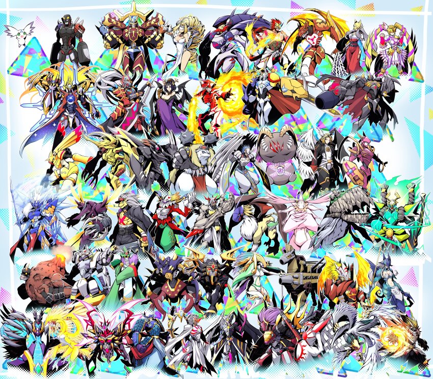 absurdres ancientbeatmon ancientgarurumon ancientgreymon ancientirismon ancientmermaimon ancientsphinxmon ancienttroiamon ancientvolcamon ancientwisemon armor bagramon bancholeomon belialvamdemon belphemon belphemon_sleep_mode breasts bug cherubimon cherubimon_(virtue) chronomon chronomon_holy_mode culumon death-x-mon demon demon_girl digimon digimon_(creature) exoskeleton fallen_angel floating fox_mask full_armor gaiamon_(appmon) gaioumon gaioumon_itto_mode gankoomon gankoomon_x-antibody gracenovamon grandiskuwagamon griffomon heraklekabuterimon hexeblaumon hiandromon highres horns hououmon hououmon_x-antibody japanese_clothes kazuchimon kingwhamon lilithmon long_hair lordknightmon lovelyangemon lucemon_falldown_mode mark_of_evil mask mastemon megidramon miko neptunemon ogudomon ogudomon_x-antibody omegamon omegamon_zwart piemon rapidmon_(armor) rasenmon rhinoceros_beetle robot sakuyamon sakuyamon_miko_mode sharp_teeth shinegreymon shinegreymon_burst_mode slashangemon sleipmon susanoomon teeth tyrantkabuterimon valdurmon venusmon vikemon wings