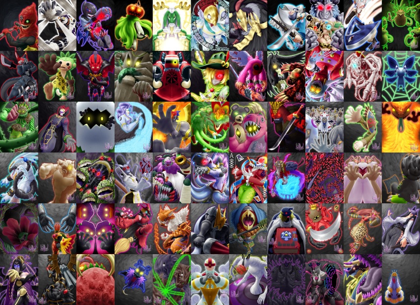 absurdres ajatarmon ancientsphinxmon andiramon archnemon armor asuramon baalmon bastemon betsumon calamaramon chamblemon clavisangemon clockmon corruption costume cthyllamon dagomon darkknightmon darklizamon digimon digimon_(creature) digimon_ghost_game digitamamon doumon dracumon everyone ex-tyranomon eyesmon frozomon gigasmon ginkakumon gyukimon highres jyarimon kinkakumon koemon kuzuhamon kuzuhamon_miko_mode lilithmon lipstick looking_at_viewer majiramon makeup manticoremon mask meicrackmon_vicious_mode monster morphomon mummymon musyamon nail_polish nanomon oboromon octmon oleamon petermon phelesmon picklemon piemon publimon pumpmon quantumon quartzmon rafflesimon rareraremon regulusmon reppamon saberdramon salamandamon sealsdramon sepikmon shadramon shawujinmon sirenmon sistermon_ciel skullgreymon splashmon sword tonosamagekomon toropiamon vamdemon warumonzaemon weapon witchmon yatagaramon_(digimon_savers) yellow_eyes zassoumon zeedmillenniumon