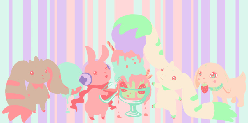 cutemon digimon lopmon plotmon terriermon