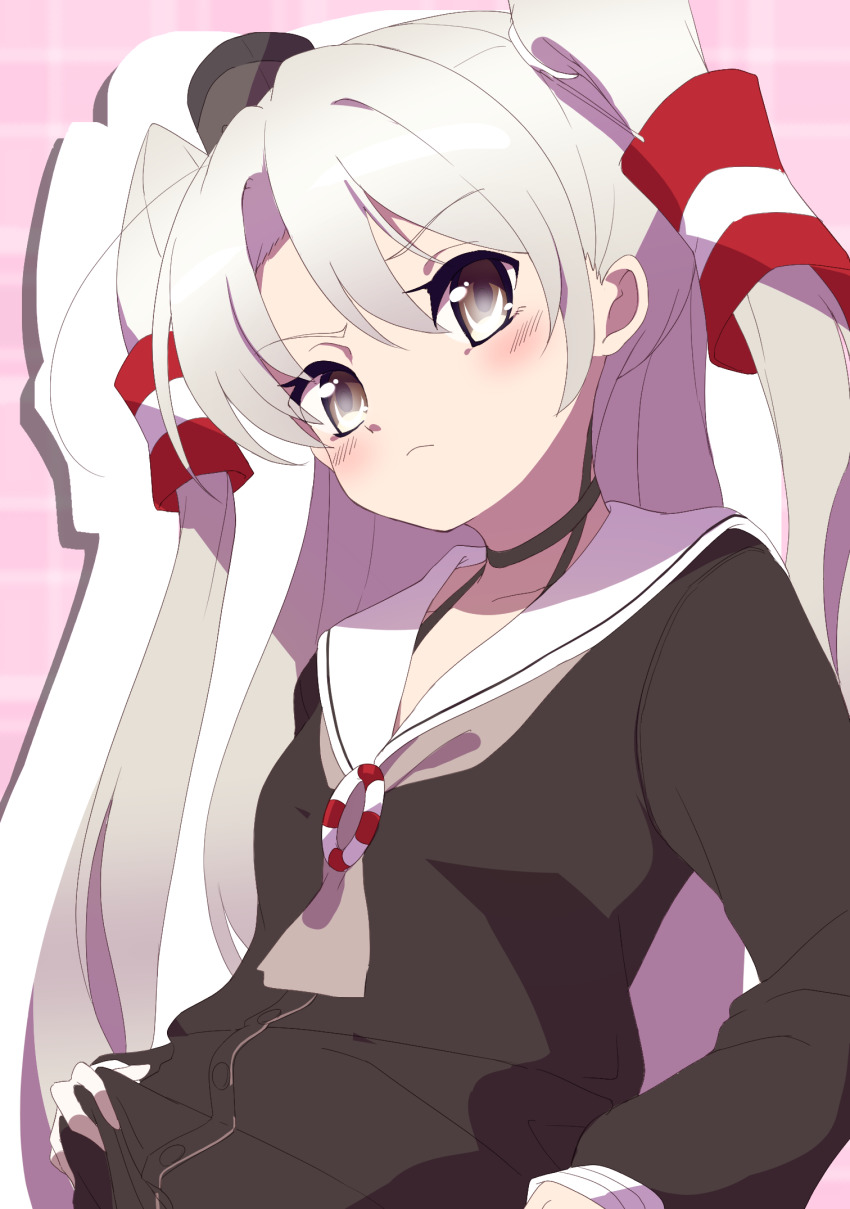 1girl amatsukaze_(kancolle) highres kantai_collection looking_at_viewer school_uniform suwakana tagme