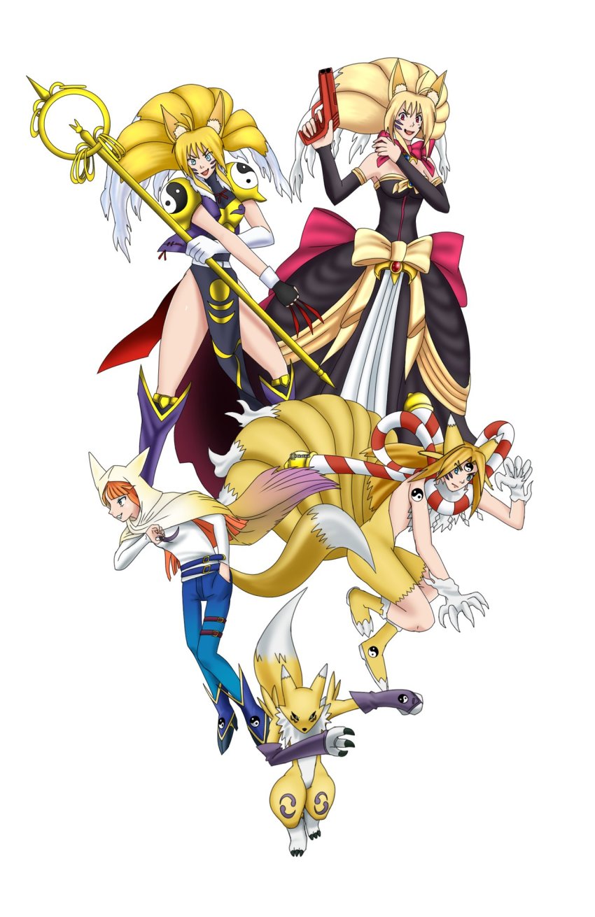 digimon disgaea evolutionary_line fox highres original renamon staff xiaomu yin_yang