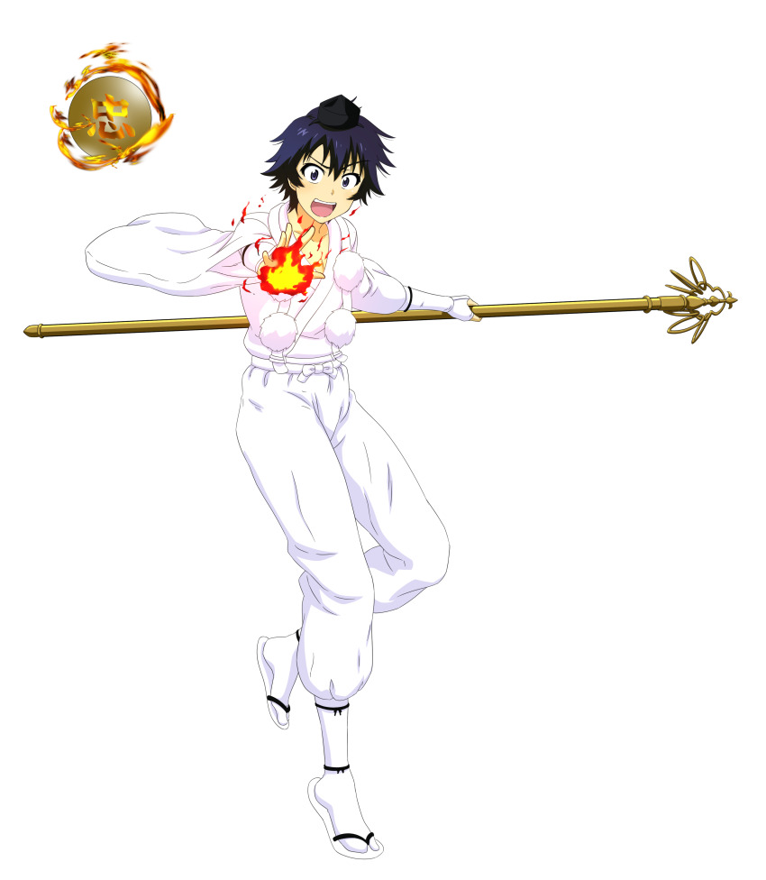 absurdres cosplay highres ichijou_raku inuyama_dousetsu_tadatomo key_(gaigaigai123) nansou_satomi_hakkenden nisekoi simple_background the_hakkenden