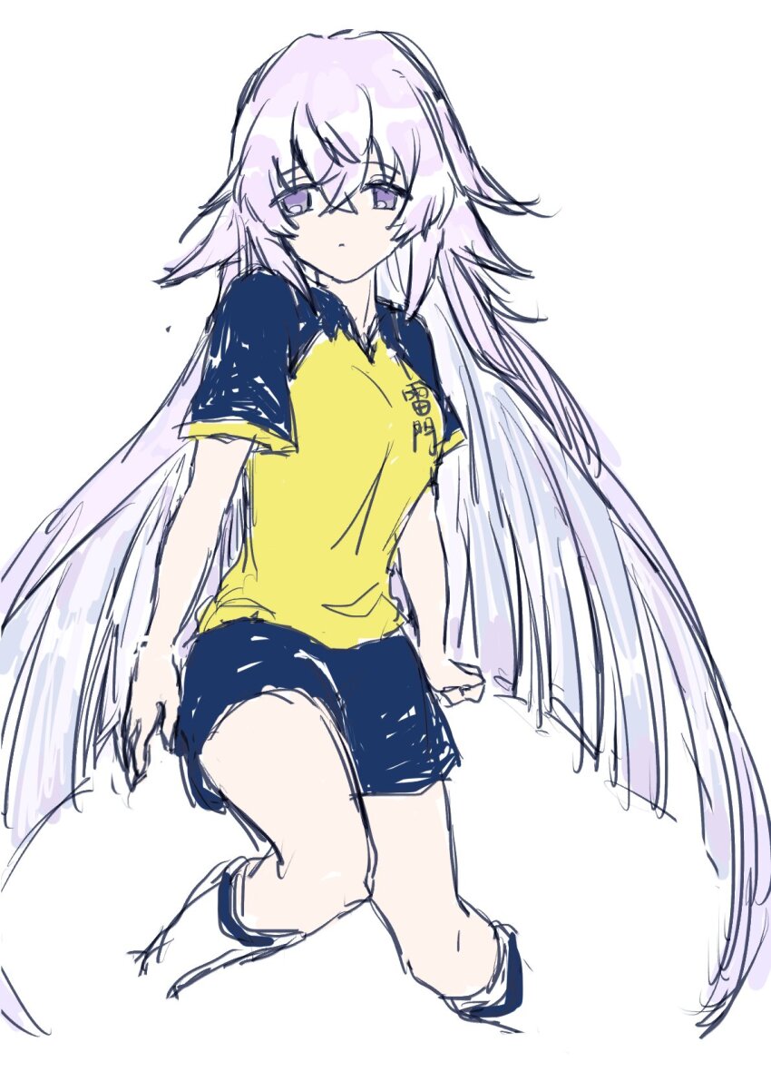 1girl alternate_costume ayayagi888 bad_id bad_twitter_id grimms_notes inazuma_eleven_(series) magic_mirror_(grimms_notes) raimon raimon_soccer_uniform soccer_uniform solo sportswear