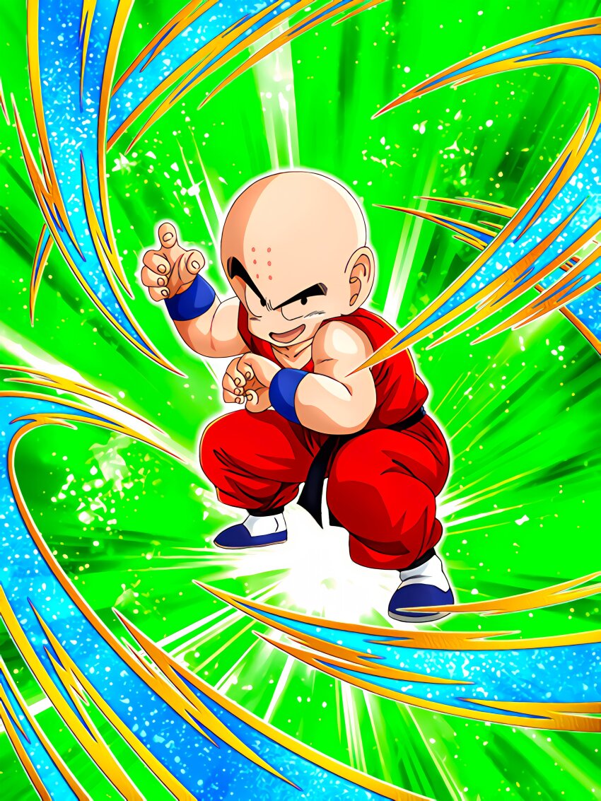 1boy absurdres dokkan_battle dragon_ball highres kuririn official_art solo tagme