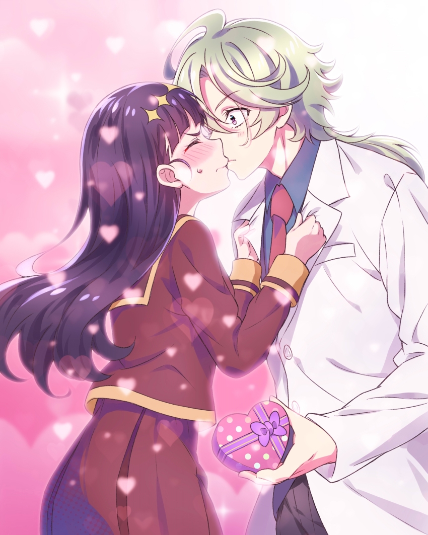 delicious_party_precure heart hetero highres kasai_amane kiss kyoutsuugengo narcistoru precure tagme
