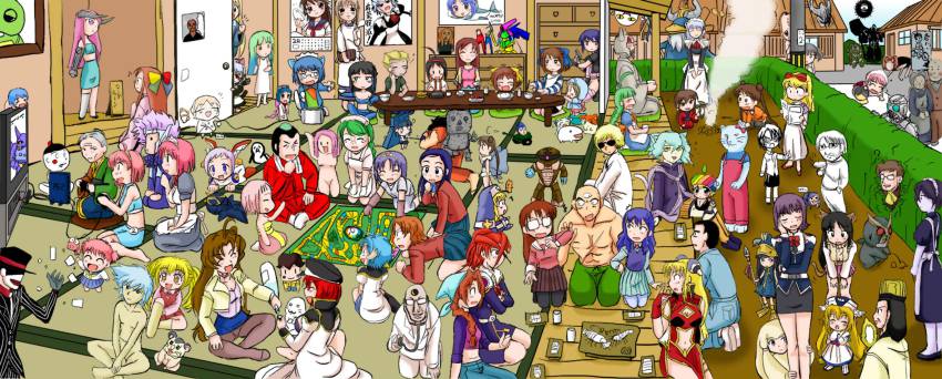 00s 2k-tan 6+boys 6+girls 95-tan ^^^ ^_^ abe_takakazu afterimage ahoge all_fours animal_ears another_agito apron artist_collaboration azumanga_daiou backbeard bald bare_shoulders barefoot beard black_hair black_headwear black_legwear blonde_hair blue_gloves blue_hair blue_skirt blush_stickers board_game bottle bow braid braided_ponytail bridget_(guilty_gear) brown_hair calendar_(object) chaozu character_request closed_eyes clothed_female_nude_female clothed_female_nude_male clothed_male_nude_female clothed_male_nude_male clothes_lift clothing_cutout commentary_request convenient_arm copyright_request creature crossed_arms crossover crystal_saint double_bun dr_norton dragon_ball dragonball_z ear_wiggle elbow_gloves everyone extension_cord facial_hair fine_art_parody formal_clothes forte_stollen futaba_channel futari_wa_precure galaxy_angel game_console gegege_no_kitarou ghost_in_the_shell glasses gloves gradient_hair green_hair green_pants guilty_gear guilty_gear_xx guu_(jungle_wa_itsumo) hair_bow hair_bun hair_over_shoulder hamtaro hamtaro_(series) hand_in_pocket happy hat hedge helmet highres horns hunter_x_hunter index_finger_raised indian_style japanese_clothes jumpsuit jungle_wa_itsumo_hare_nochi_guu kamen_rider kamen_rider_agito_(series) kamen_rider_black_(series) katase_shima kimono knee_up kotonomiya_yuki kurame kusanagi_motoko kusari_hime:_euthanasia kuso_miso_technique lavender_legwear legs_together lindows linux-tan long_hair long_image long_sleeves longhorn maid maid_headdress me-tan meme midriff mint_blancmanche misumi_nagisa mizuhara_koyomi multicolored_hair multiple_boys multiple_crossover multiple_girls muscular muscular_male mustache navel navel_cutout necktie neferpitou nijiura_maids no_shoes nude nurse nurse_cap old old_woman on_floor opaque_glasses os-tan overalls painting_(object) pants pantyhose parody peeking peeking_out pencil_skirt pink_hair pink_shirt pinstripe_pattern pinstripe_suit playing_games playstation_2 playstation_controller pleated_skirt polearm poster_(object) pouring precure puffy_short_sleeves puffy_sleeves purple_hair ranpha_franboise red_bow red_hair rice_cooker saba-tan saint_seiya sake_bottle scar school_uniform seiza serafuku shadow_moon shirt short_hair short_sleeves single_braid sitting skirt skirt_lift smile smoke socks spear standing stethoscope striped suigetsu suit sunglasses sweater_vest table tail takaya_n tatami television tenshinhan the_scream third_eye trap twin_braids twintails two-tone_hair uboa uchuu_no_stellvia veranda waha wariza weapon white_apron white_legwear white_neckwear wide_image xp-tan yamato_suzuran yamcha yamcha_pose_(meme) yellow_legwear yukishiro_honoka