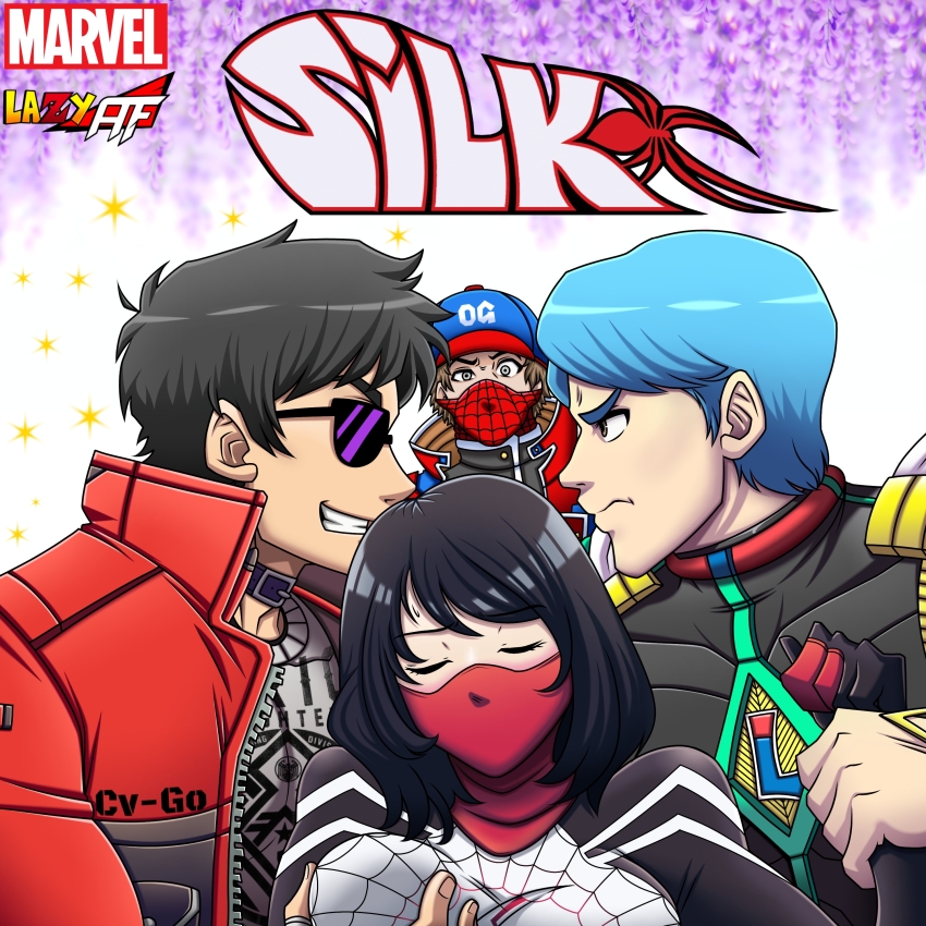 absurdres blood_rivals chris_hollway_(blood_rivals) cindy_moon hernan_guerra highres jhonathan_fill_scott lazyaf marvel silk_(marvel) spider_vigilante spidersona valentman
