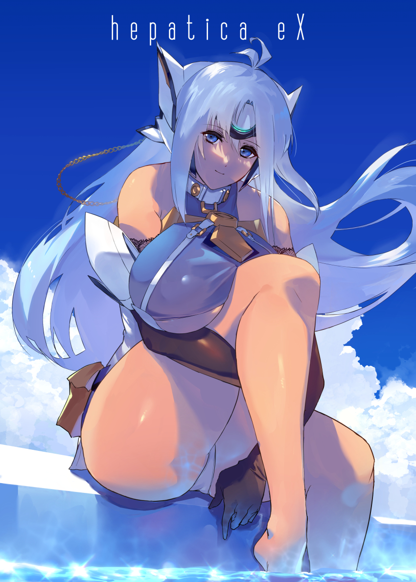 1girl absurdres breasts head_tilt highres kos-mos large_breasts negresco solo xenosaga