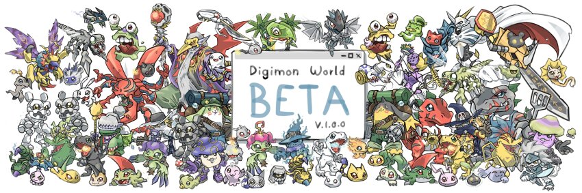 absurdres agumon agumon_(black) alraumon babamon barbamon betamon blackgalgomon bladekuwagamon bommon botamon caprimon chamblemon chapmon choromon darktyranomon digimon digimon_(creature) dokunemon flower flymon frimon frogmon gargomon geremon ghostmon goromon gottsumon highres icemon insekimon jazamon koromon kudamon kunemon lotusmon missimon mochimon modokibetamon mokumon mushmon numemon nyaromon nyokimon omegamon pagumon palmon petals petimeramon pitchmon plant popomon poyomon pukamon punimon pyocomon reptile sandyanmamon sharp_teeth sorcerimon spadamon sunamon tanemon teeth tunomon tyranomon vegimon wizarmon yanmamon yukiagumon yukimibotamon yuramon zassoumon zurumon