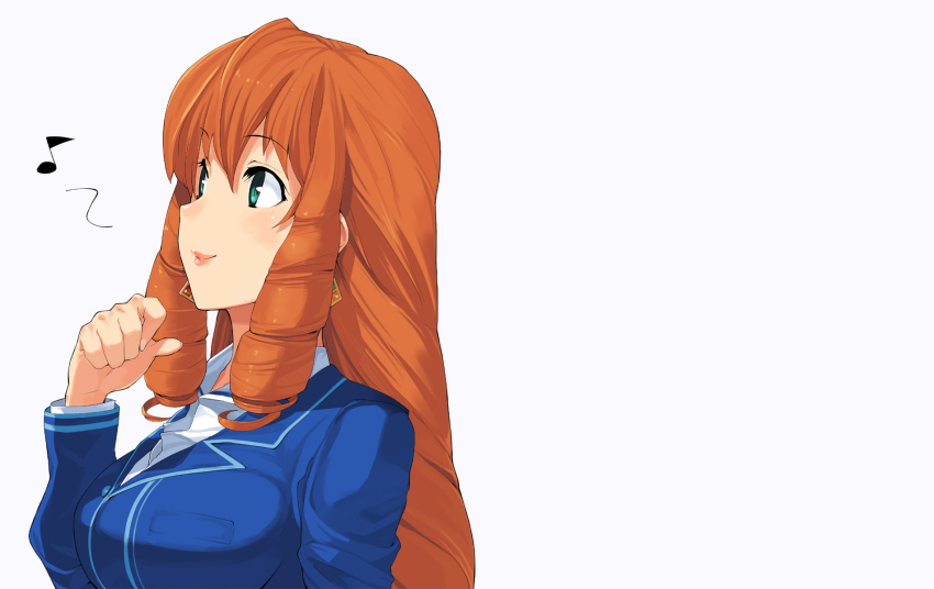 bing brown_hair earrings green_eyes highres jewelry microsoft_bing microsoft_windows musical_note nanae_(bing) solo