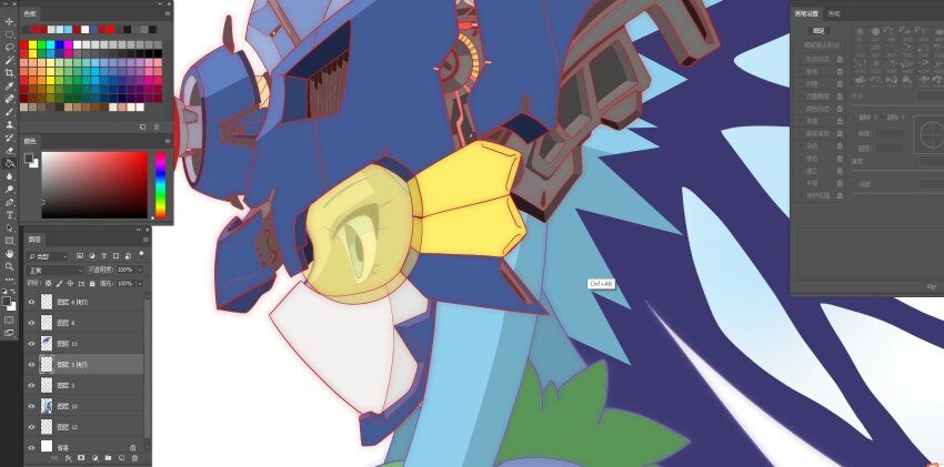 1girl armor butterfly_wings digimon digimon_(creature) digimon_story:_cyber_sleuth_hacker&#039;s_memory female_focus fur_collar helmet highres hudiemon insect_wings long_hair ph6xeivbgpimggg shoulder_armor sideview solo solo_focus tinted_eyewear wings