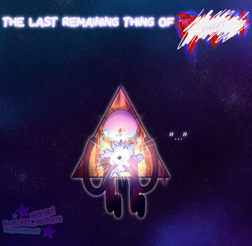 ... 1boy artist_logo atom bags_under_eyes bill_cipher blood blood_on_body blood_on_face blue_background book_of_bill crying crying_with_eyes_open english_text eyelashes floating glowing gravity_falls highres levitation logo nova_(endlessvoid014) one-eyed sky solo spoilers squiggle_eyes star_(sky) starry_sky streaming_tears tears
