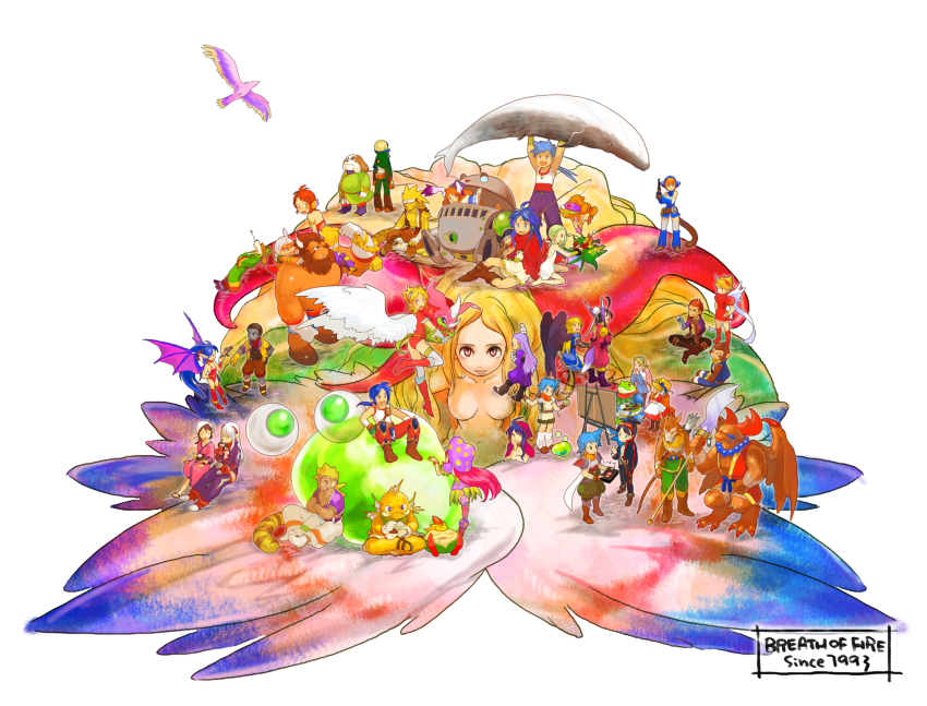 6+boys 6+girls angel_wings animal_ears armor bird black_hair blonde_hair blue_hair bosch_1/64 bow_(breath_of_fire) breath_of_fire breath_of_fire_i breath_of_fire_ii breath_of_fire_iii breath_of_fire_iv breath_of_fire_v brown_hair builder_(breath_of_fire) bun_cover capcom cat_ears cray_(breath_of_fire) danc deis dragon_girl dragon_wings dress ekaru_hoppe_de_pe_tapeta ershin everyone fairy_(breath_of_fire) fishing_rod fou-lu fur garr gilliam glasses highres honey_(breath_of_fire) lin lin_(breath_of_fire) long_hair mami_(breath_of_fire) manillo mina_wyndia mogu_(breath_of_fire) momo_(breath_of_fire) monster_girl multiple_boys multiple_girls myria nina_(breath_of_fire_i) nina_(breath_of_fire_ii) nina_(breath_of_fire_iii) nina_(breath_of_fire_iv) nina_(breath_of_fire_v) pantyhose patty_the_phantom_thief peco_(breath_of_fire) ponytail purple_hair rabbit_ears rand_marks rei_(breath_of_fire) rinpoo_chuan robe ryu_(breath_of_fire_i) ryu_(breath_of_fire_ii) ryu_(breath_of_fire_iii) ryu_(breath_of_fire_iv) ryu_(breath_of_fire_v) scias short_hair spar sten_legacy tail teepo toisu ursula ursula_(breath_of_fire) white_wings wings