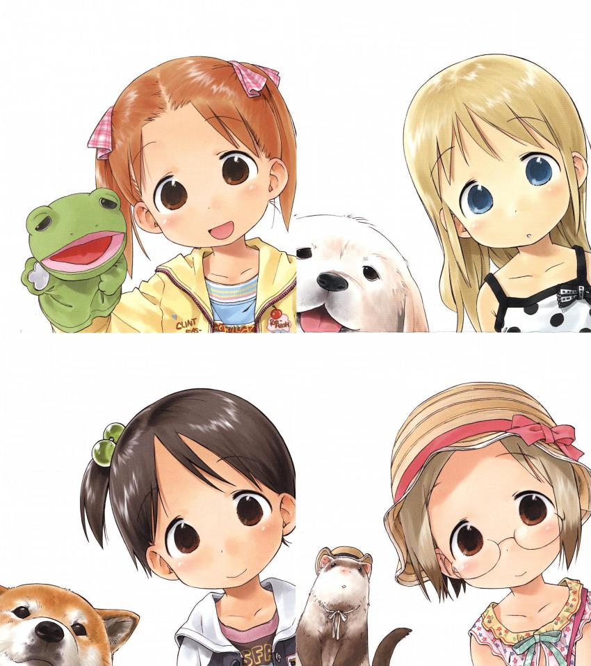 ana_coppola barasui child dog ferret frog frusciante highres ichigo_mashimaro itou_chika john matsuoka_miu puppet puppetmuppet sakuragi_matsuri satake satake_(ichigo_mashimaro) scan scan_artifacts