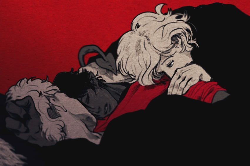 3boys male_focus marvel multiple_boys nightcrawler peter_maximoff quicksilver x-men yaoi