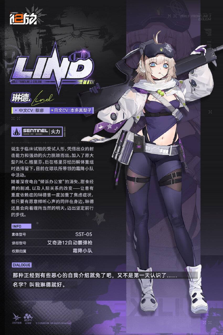 1girl aa-12_(girls&#039;_frontline) blue_eyes boots eyewear_on_head girls&#039;_frontline girls&#039;_frontline_2:_exilium gun highres lind_(girls&#039;_frontline_2) long_hair shotgun solo standing tight_clothes weapon white_boots
