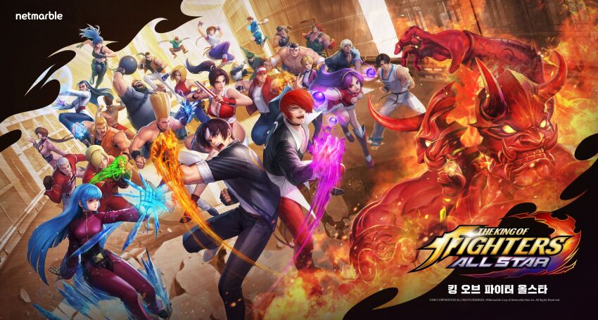 absurdres andy_bogard asamiya_athena ash_crimson blonde_hair blue_hair blue_mary breasts brown_hair chang_koehan choi_bounge clark_still cleavage_cutout clothing_cutout cropped_shirt daimon_gorou dark-skinned_male dark_skin demon dougi earrings electricity eyepatch fatal_fury fatal_fury_cap fingerless_gloves fire gloves hachimaki hair_ornament hairband headband heidern highres ice jewelry joe_higashi k&#039;_(kof) kagura_chizuru kim_kaphwan king_(snk) kula_diamond kusanagi_kyou large_breasts leona_heidern long_hair looking_at_viewer multiple_boys multiple_girls muscular muscular_male nanakase_yashiro nikaidou_benimaru official_art open_mouth psycho_soldier purple_eyes purple_fire purple_hair pyrokinesis ralf_jones red_gloves red_hair robert_garcia ryou_sakazaki ryuuko_no_ken school_uniform shermie_(kof) shiranui_mai short_hair sie_kensou skirt smile snk star_(symbol) terry_bogard the_king_of_fighters the_king_of_fighters_&#039;94 the_king_of_fighters_&#039;95 the_king_of_fighters_&#039;97 the_king_of_fighters_2000 the_king_of_fighters_2003 the_king_of_fighters_all-stars the_king_of_fighters_xiii white_hair yagami_iori yuri_sakazaki