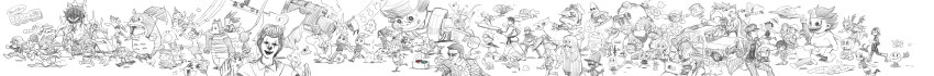 00s 1980s_(style) 6+boys 6+girls absolutely_everyone absurdres annotation_request anpanman anpanman_(character) arle_nadja arsene_lupin_iii atom_(tetsuwan_atom) baikinman batako_(anpanman) beagle black_cat bomberman bowser bulma capcom car carbuncle_(puyopuyo) cat chibi_maruko-chan child chocobo commentary_request crossover currypanman death_note dokin-chan donkey_kong donkey_kong_(series) doraemon doraemon_(character) dorami dr._slump dr._wily_(mega_man) draco_centauros dragon_ball dragon_quest duke_tougou edogawa_conan egg everyone final_fantasy flying_nimbus fuguta_sazae gachapin ganbare_goemon gegege_no_kitarou gen_1_pokemon golgo_13 goomba gouda_takeshi greyscale hamtaro_(series) hasunoue_keroppi hello_kitty highres hirake!_ponkikki hokuto_no_ken honekawa_suneo ikeda_keisuke impact_(ganbare_goemon) inoue_toro jam_ojisan jiji_(majo_no_takkyuubin) jojo_no_kimyou_na_bouken kaze_no_tani_no_nausicaa kenshiro kero_kero_keroppi keroppi kirby kirby_(series) kitarou kiteretsu_daihyakka kodansha konjiki_no_gash!! koopa_clown_car korosuke kuujou_joutarou legendary_pokemon link long_image luigi lupin_iii madou_monogatari majo_no_takkyuubin mario mario_(series) mcdonald&#039;s medama_oyaji mega_man_(character) mega_man_(classic) mega_man_(series) mega_man_legends_(series) mega_man_x_(series) mehve meitantei_conan mew_(pokemon) monkey_d._luffy monochrome moomin moomintroll mother_(series) mother_2 motor_vehicle mukku multiple_boys multiple_girls mumintrollet mythical_pokemon namco naruto naruto_(series) nausicaa ness_(mother_2) nintendo nobi_nobita norimaki_arale oldschool one_piece pac-man pac-man_(game) peanuts_(comic) pikachu pikmin_(creature) pikmin_(series) pokemon pokemon_(creature) police princess_peach princess_zelda puyopuyo retro_artstyle roll_(mega_man) ryu_(street_fighter) sakura_momoko sanrio sazae-san sega shokupanman shounen_jump slime_(dragon_quest) slime_(substance) snoopy son_goku sonic_(series) sonic_the_hedgehog street_fighter street_fighter_i studio_ghibli super_mario_bros._1 super_mario_world tetsuwan_atom the_legend_of_zelda thomas_the_tank_engine toei_animation tonari_no_totoro totoro traditional_media uchiha_sasuke ufo uzumaki_naruto wally_(where&#039;s_wally) wario where&#039;s_wally wide_image yagami_light yoshi yoshi_egg zenigata_kouichi