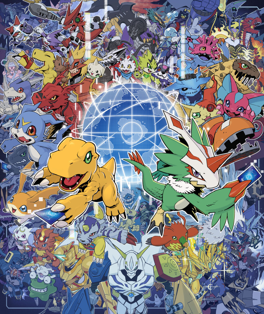 absurdres agnimon agumon agumon_(black) agumon_(digimon_savers) ancientgarurumon ancientgreymon baalmon baalmon_x-antibody beelzebumon belt bemmon bird blue_fire brigadramon card character_request claws commandramon coronamon death-x-dorugoramon death-x-mon diablomon digimon digimon_(creature) digimon_adventure digimon_adventure_02 digimon_adventure_02:_digimon_hurricane_jouriku!!_chouzetsu_shinka!!_ougon_no_digimental digimon_card_game digimon_frontier digimon_ghost_game digimon_liberator digimon_savers digimon_tamers digimon_universe:_appli_monsters digimon_xros_wars digimon_xros_wars:_toki_wo_kakeru_shounen_hunter-tachi dinorexmon dorugoramon dragon elizamon fairimon feathers fire freyja_(digimon) gabumon gammamon gatchmon geremon ghostmon green_eyes green_feathers greyknightsmon greymon greymon_(xros_wars) group_picture guilmon gumdramon hackmon_(digimon) hat heavymetaldramon hexeblaumon highres holding holding_card holyangemon horns imperialdramon imperialdramon_dragon_mode_(black) imperialdramon_fighter_mode imperialdramon_fighter_mode_(black) invisimon jesmon leviamon lion lizard loogamon lopmon ludomon lunamon machgaogamon magnamon magnamon_x-antibody mecha microphone muchomon mugendramon numemon official_art olive_(digimon) omegamon patamon penmon psychemon pteromon pulsemon queenbeemon ragnamon rapidmon_(armor) rapidmon_(perfect) rapidmon_x-antibody robot sangomon sharp_teeth shinegreymon shinegreymon_burst_mode shinegreymon_ruin_mode shoemon shoutmon single_horn skadimon spadamon sunarizamon tail teeth terriermon trading_card tyrantkabuterimon ukkomon v-dramon v-mon valkyrimon venusmon zubamon