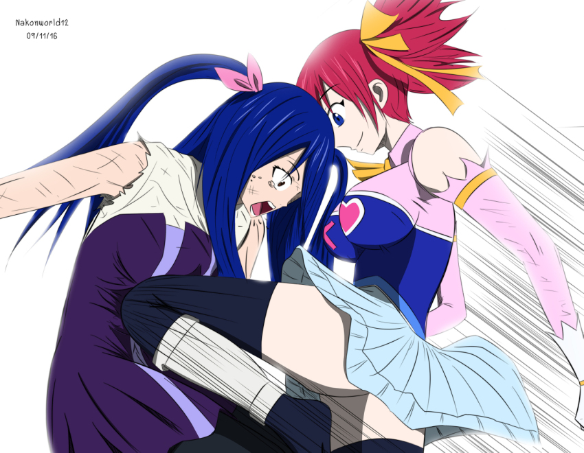 2girls catfight fairy_tail fairy_tail_zero humiliation multiple_girls powt ryona sheria_blendy tagme wendy_marvell