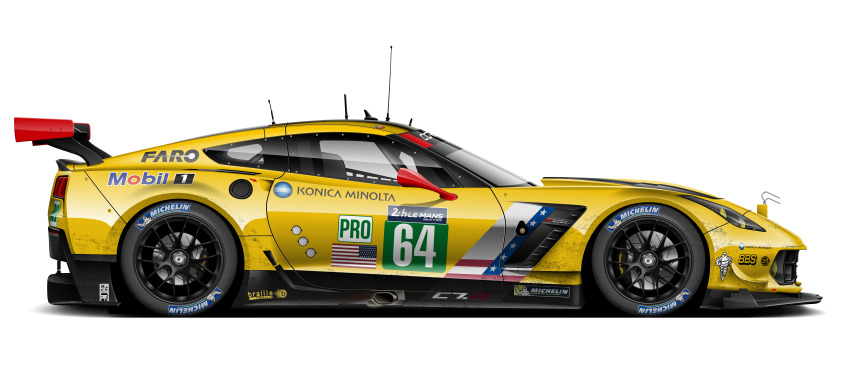 absurdres adobe_illustrator_(medium) alek_cummings american_flag bbs_(wheel) car chevrolet chevrolet_corvette chevrolet_corvette_c7 commentary corvette_racing english_commentary from_side highres incredibly_absurdres michelin michelin_man motor_vehicle no_humans race_vehicle racecar radio_antenna shadow simple_background spoiler_(automobile) sponsor transparent_background vehicle_focus world_endurance_championship yellow_car