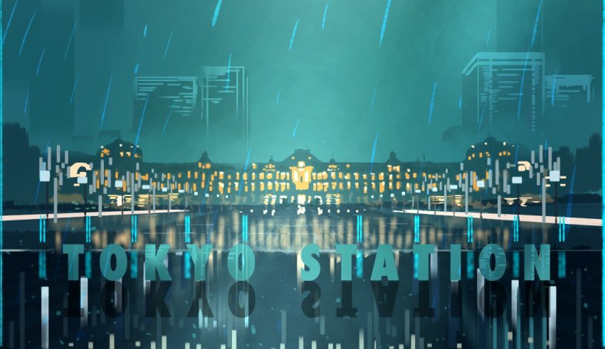 building hone-hone no_humans original rain revision tagme tokyo_station