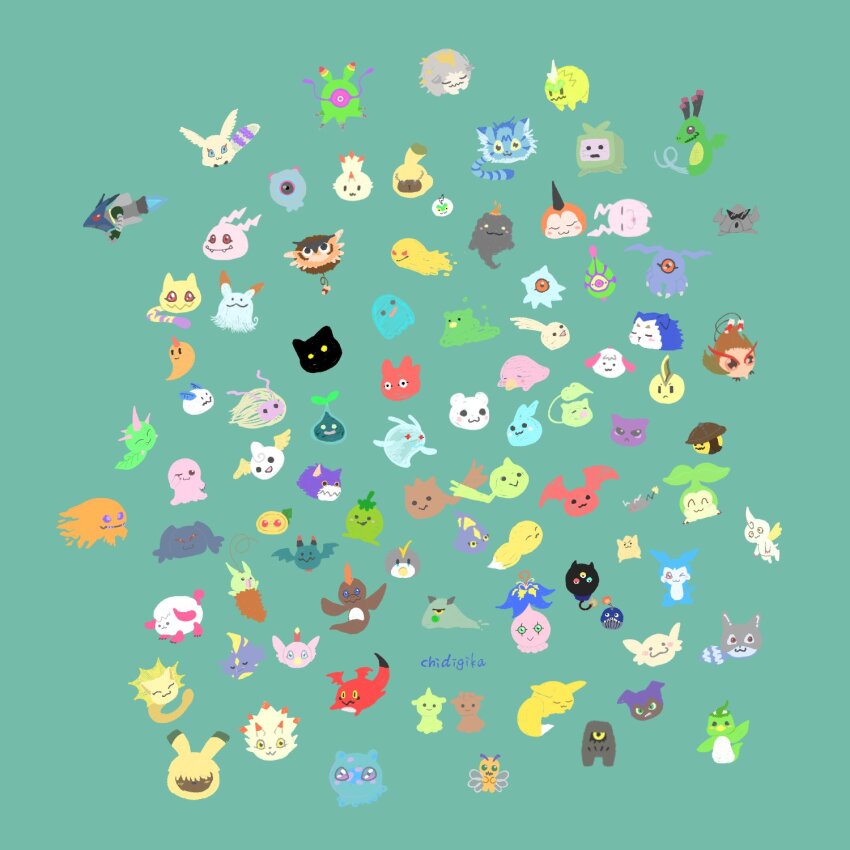 algomon algomon_baby_i algomon_baby_ii babydmon bibimon bombmon bommon bosamon botamon bubbmon budmon caprimon chapmon chibickmon chibimon chicomon chocomon choromon closed_eyes cocomon cupimon curimon digimon digimon_(creature) dodomon dokimon dragon feathers fire flower frimon fufumon fusamon gigimon goromon gummymon gurimon happy highres hopmon horns jyarimon keemon ketomon koromon kuramon kyaromon leaf leafmon looking_at_viewer minomon missimon mochimon mokumon monimon nyaromon nyokimon one_eye_closed pacifier pafumon pagumon paomon petals petimeramon petitmon pickmon pickmon_(sunglasses) pinamon pipimon pitchmon pokomon_(digimon) popomon poromon poyomon pukamon punimon pupumon puroromon pururumon pusumon pusurimon puttimon puwamon puyomon puyoyomon pyocomon pyonmon relemon sakumon sakuttomon smile spikes sunamon sunglasses tail tanemon tsumemon tunomon upamon wanyamon wings wink xiaomon yarmon yukimibotamon yuramon zerimon zurumon