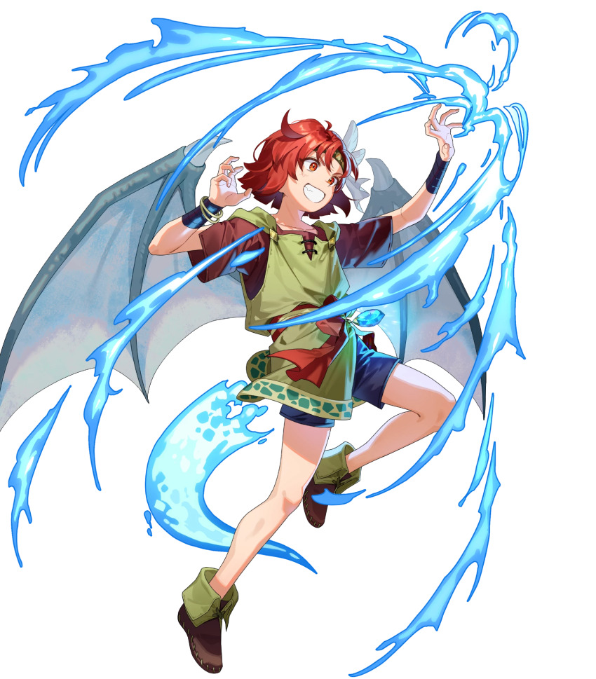 1boy dragon_boy dragon_wings fire_emblem fire_emblem:_mystery_of_the_emblem fire_emblem:_shadow_dragon_and_the_blade_of_light fire_emblem_heroes highres male_focus nintendo non-web_source official_art red_eyes red_hair short_hair solo wings xane_(fickle_dragon)_(fire_emblem) xane_(fire_emblem)