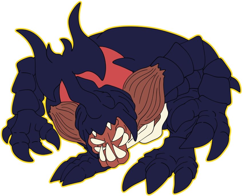 atlurkabuterimon atlurkabuterimon_(blue) bug digimon digimon_(creature) exoskeleton highres horns rhinoceros_beetle sharp_teeth solo teeth