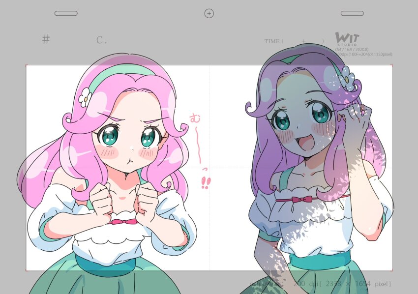 commentary_request hanami_kotoha highres mahou_girls_precure! precure tagme yoshioka_anjero